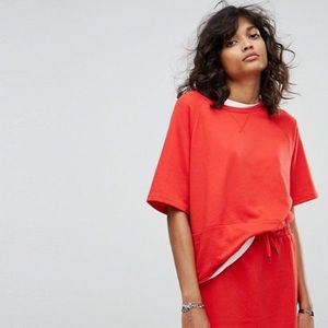 Asos noisy may tshirt red stripe
